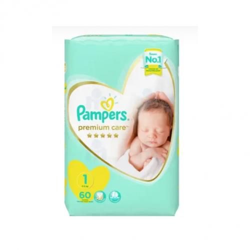 60 Pampers premium protection taille 1 - Pampers