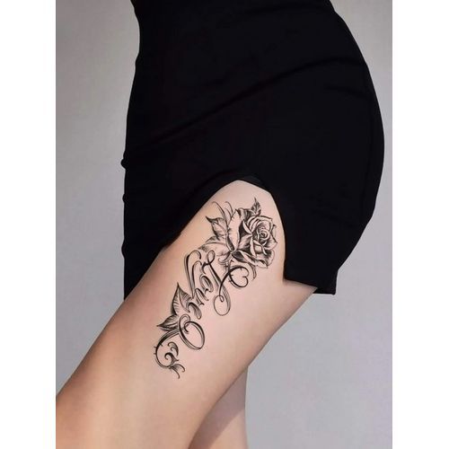 product_image_name-Generic-1 feuille Sticker de tatouages à imprimé lettre et floral-3