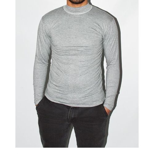 product_image_name-Generic-Sous-pull pour Homme col montant thermique slim fit Gris Clair-3