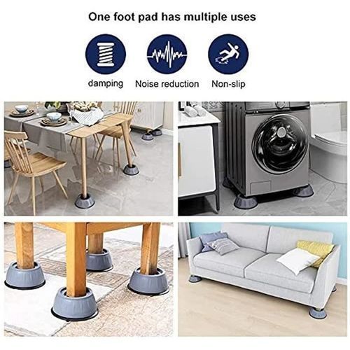 4PCS Lave-linge Sèche-linge Coussinets anti-vibrations Machine à