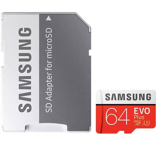 Carte mémoire micro SD Evo Plus 128Go avec adaptateur SD Samsung