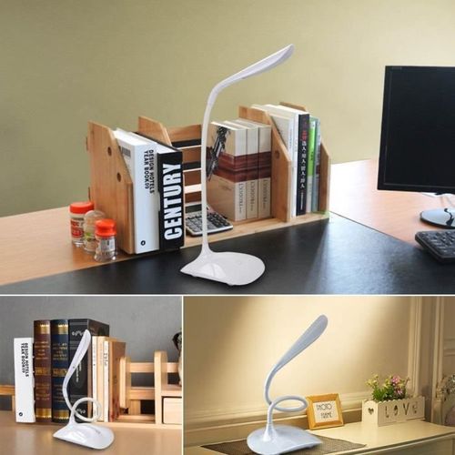 Citytek Lampe de bureau LED de table de chevet de ordinateur bras flexible  touche tactile port USB à prix pas cher