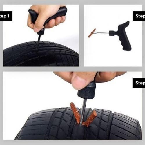 Generic Kit de reparation avec mèches pour pneu tubeless à prix
