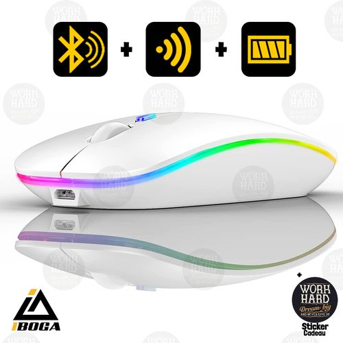 Souris sans fil Rechargeable, souris de jeu Bluetooth, souris