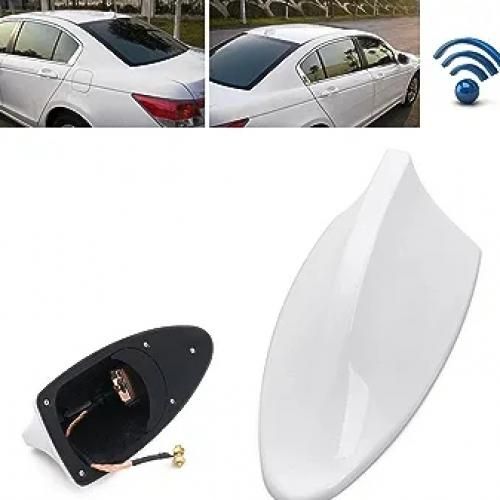 1 pièce Blanc Aileron De Requin Voiture Antenne Adapté Pour Tous