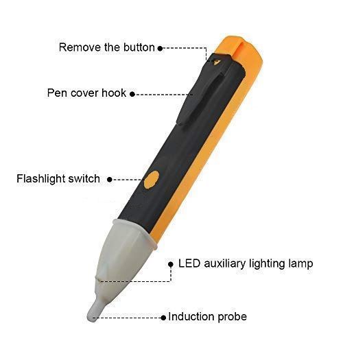 Stylo testeur électrique induit, tournevis, sonde, testeur de tension  légère, détecteur AC/DC 70-250V, stylo de Test, détecteur de ligne  électrique