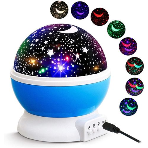 Star Master Projecteur LED avec ciel étoilé et lune, lampe rotative,  ambiance romantique, idéal pour la chambre d'un enfant ou comme cadeau à  prix pas cher