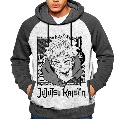 product_image_name-BENYAHYA STORE-كابيتشو هودي قبية أوتاكو أنيم مانكا ملابس رجال نساء سويتشورت لباس أولاد بنات - Jujutsu Kaisen Manga Japan Otaku Hoodie Yuji itadori Capuche Sweatshirt Anime Capuchon Tshirt-1