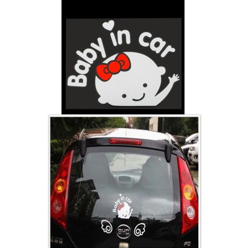 Generic Autocollant Sticker bébé à bord BABY IN CAR en vinyle réfléchissant  fille à prix pas cher