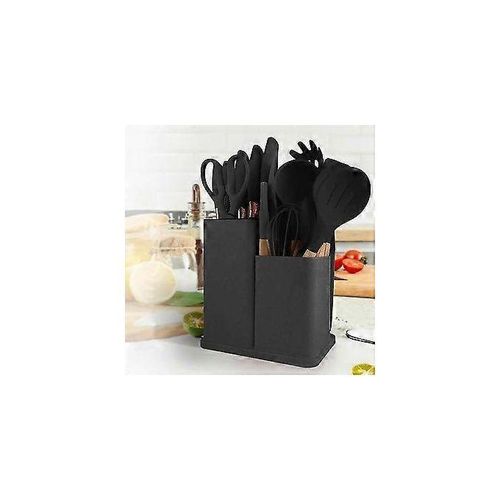 product_image_name-Generic-مجموعة من 19 أداة مطبخ سيليكون مقاومة للحرارة - أسود-3