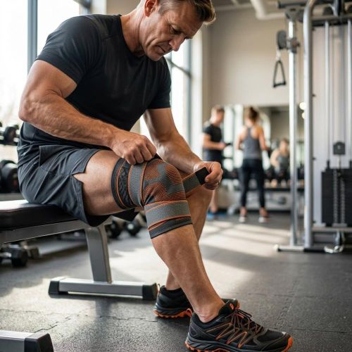 product_image_name-SIBOTE- Knee Compression Sleeve – Genouillere de compression - couleur aleatoire-3