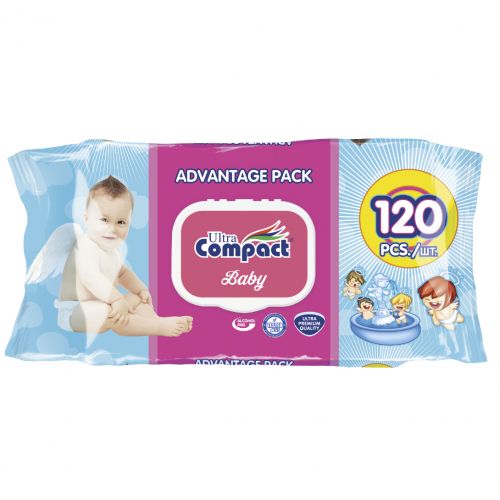 Lingettes Bébé - 120 Pièces