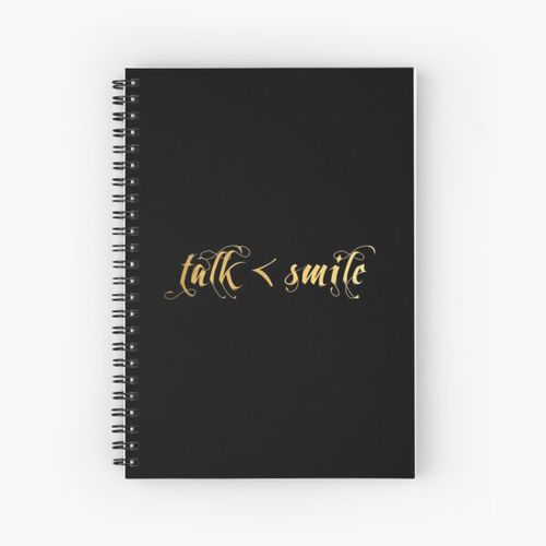 product_image_name-Generic-Talk Less, Smile More Spiral Notebook Bloc note-1