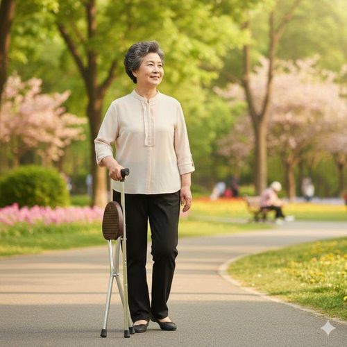 product_image_name-Generic-Siege Canne Pliant– Canne de Marche 2 en 1 avec Assise Integree – Couleur Aleatoire-4