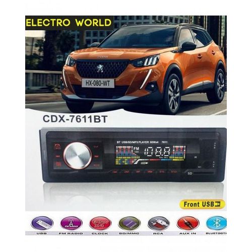 Generic POSTE Radio Voiture / USB Bluetooth SD CARD -FM - AUX - MP3 à prix  pas cher