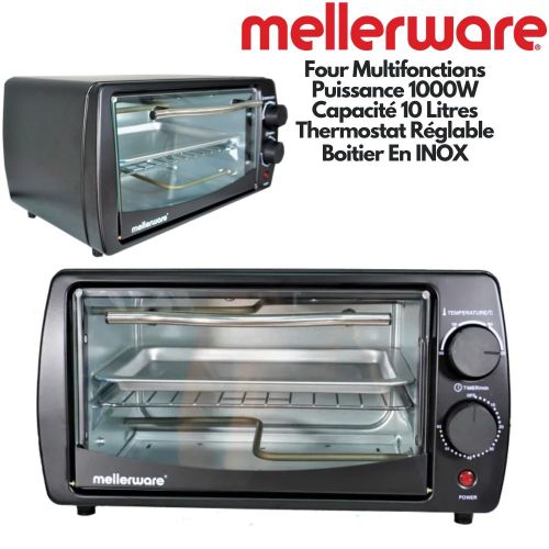 Mellerware MOV 10 Grille Pain Et Mini Four 10 Litres Toaster En