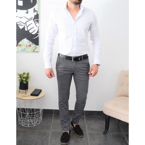 Generic Pantalon chino gris fonce pour homme a prix pas cher Jumia Maroc