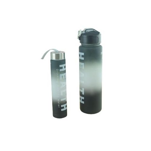 product_image_name-Generic-Lot de 2 bouteilles gourdes - 900 ml et 300 ml - Antifuite - Avec paille - Sans BPA - Avec marqueur de temps - Pour vélo, fitness, randonnée, extérieur-4