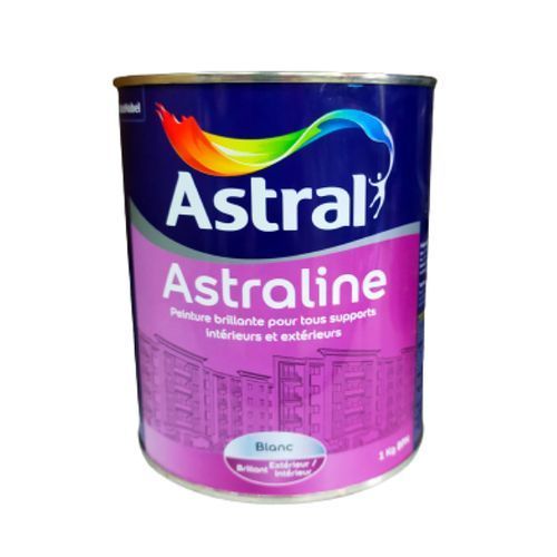 Astral Laque Blanc Peinture à l'huil Brillant Lavable (bois,metal,ciment)  1kg à prix pas cher