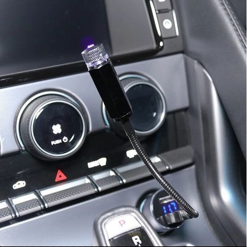 Mini veilleuse LED USB pour intérieur de voiture, lumière ambiante