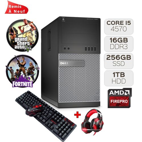 DELL Pc Gamer Core i5 - 4th Gén -16Go DDR3 - 256Go SSD + 1To HDD