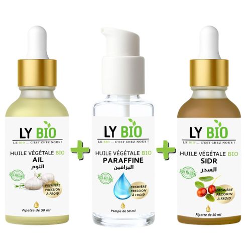 product_image_name-LY BIO-PACK HUILE AIL 50ML - PIPETTE + HUILE PARAFFINE 50ML - POMPE + HUILE SIDR 50ML - PIPETTE-1