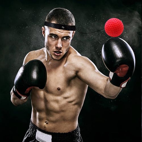 Generic Balle réflexe Portable avec bandeau, entraînement de boxe, Punch  React à prix pas cher