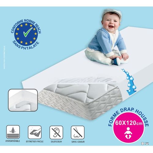 Mona Housse protège matelas imperméable norme européenne - 60*120