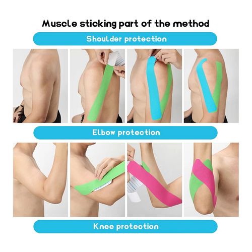 product_image_name-Generic-شريط لاصق مرن لدعم الحركة 5 م لمختلف الإصابات العضلية، شريط مرن للتعافي الرياضي، دعامة الركبة، ضمادة اللياقة البدنية-1