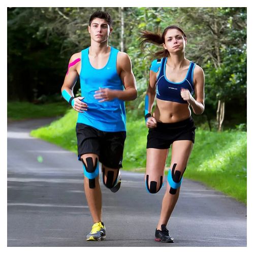 product_image_name-Generic-شريط لاصق مرن لدعم الحركة 5 م لمختلف الإصابات العضلية، شريط مرن للتعافي الرياضي، دعامة الركبة، ضمادة اللياقة البدنية-6