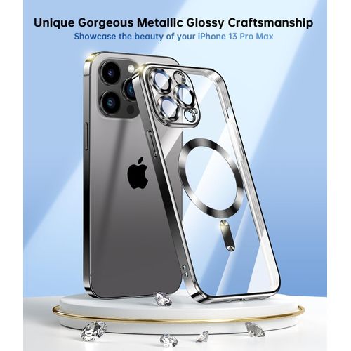 product_image_name-Case-Coque pour iPhone 13 Pro Max Magsafe Noir - iPhone iPhone 13 Pro Max Magnétique transparent Pochette Cover Protection-6