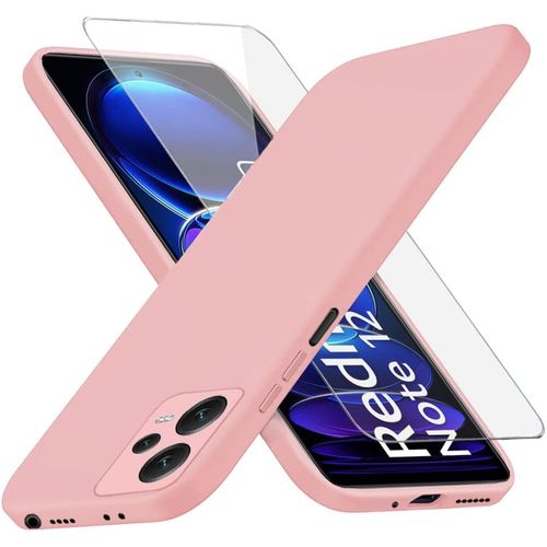 Generic Pochette pour Xiaomi Redmi Note 12 Pro Rose + Film de