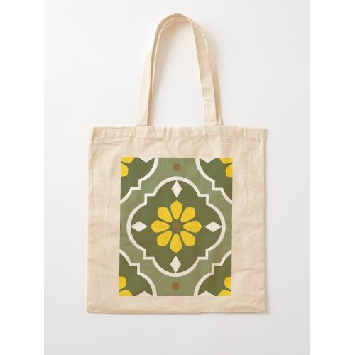 product_image_name-Generic-حقيبة يد قطن كلاسيكية مستوحاة من البلاط المغربي الأصلي بنمط عباد الشمس-3