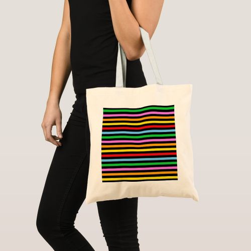 product_image_name-Generic-Tote bag colorful strips, rainbow bands, striped pattern Unique, haute qualité-3
