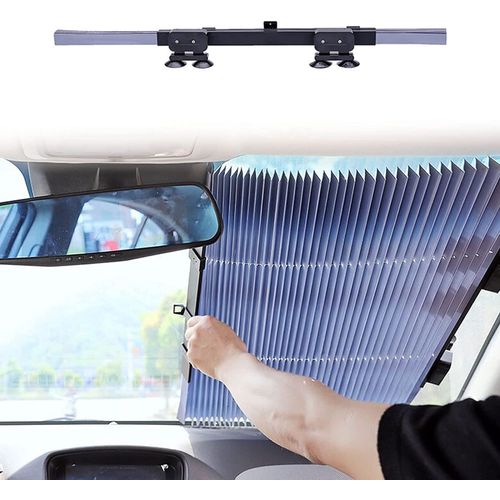 Pare-soleil de voiture avec ventouse, protection UV, pare-brise