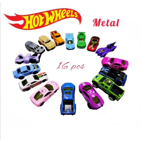 Hot Wheels Lot de 16 voitures en métal pour fille jouet pour