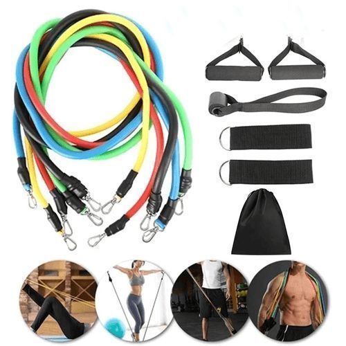 product_image_name-Generic-مجموعة من الحبال المقاومة و المطاطية ذات جودة عالية من أجل تمارين اللياقة البدنية 11 قطعة-1