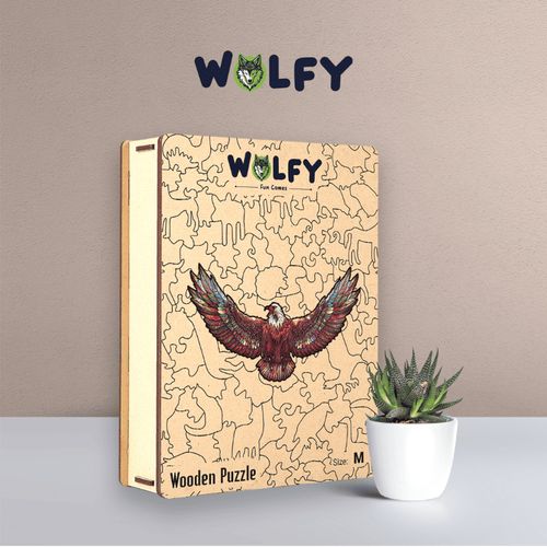 product_image_name-WOLFY-Puzzle en bois Aigle Pygargue - Adultes Et Enfants +12ans - (A4)-2