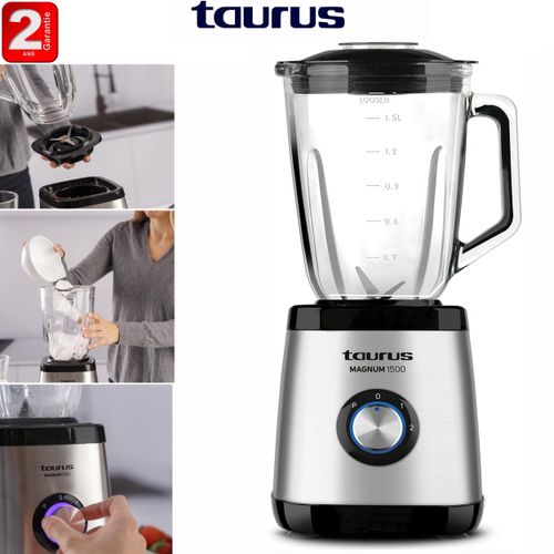 product_image_name-Taurus-Blender Magnum 1300w Mixeur Bol 2 vitesses +TURBO 1.5 L 4 lames- 2ans de garantie-1