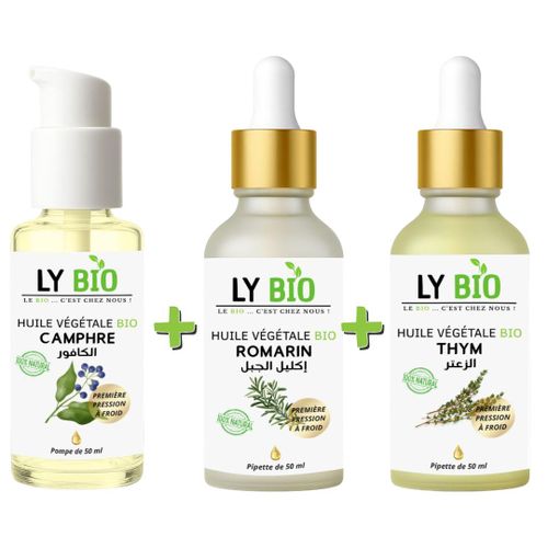 product_image_name-LY BIO-PACK HUILE CAMPHREE 50ML - POMPE + HUILE ROMARIN 50ml - PIPETTE + HUILE THYM 50ML - PIPETTE-1