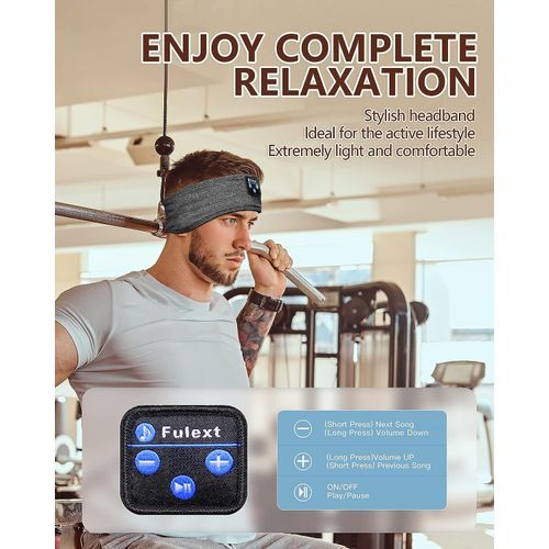 Écouteurs Bluetooth sans fil, bande de sommeil, casque de musique,  élastique doux, confortable, sport, sauna, téléphone