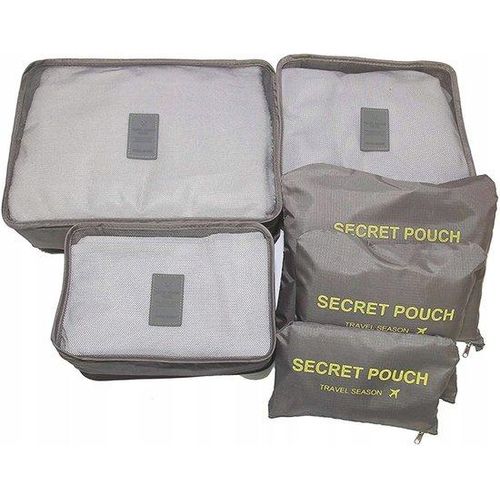 product_image_name-Generic-Set 6-Pieces - Rangement pour sièges-auto de bagages - Ensemble d'organisateurs de valises - GRIS.-4