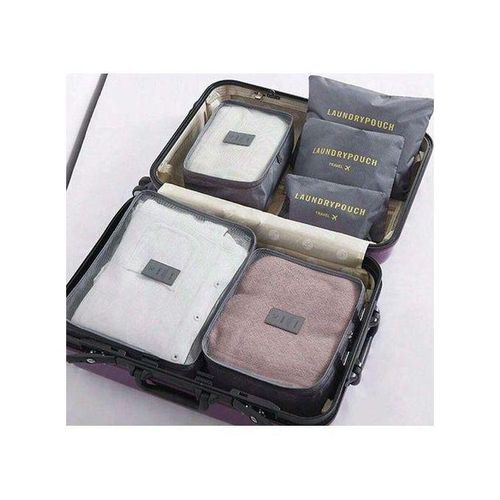 product_image_name-Generic-Set 6-Pieces - Rangement pour sièges-auto de bagages - Ensemble d'organisateurs de valises - GRIS.-7