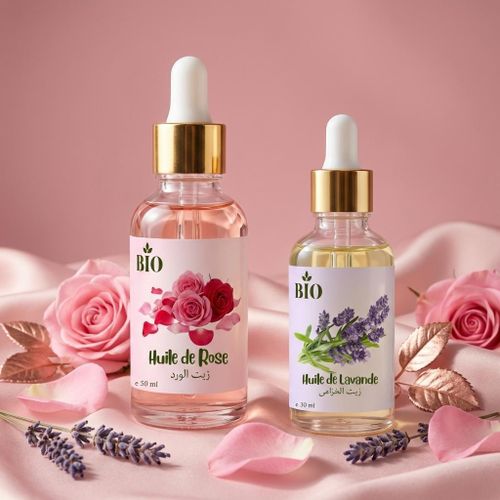 product_image_name-Bio-Coffret Huile de rose 50 ml + Huile de lavande 30 ml routine beauté naturelle-1