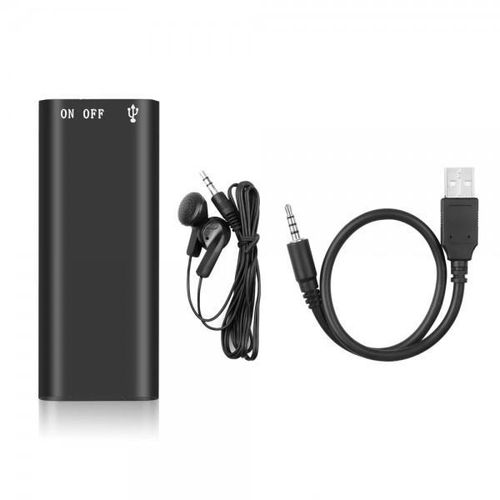 product_image_name-Generic-Mini Enregistreur Vocal 32Go - Mini Dictaphone enregistreur - Ultra Mince - enregistrement audio-8