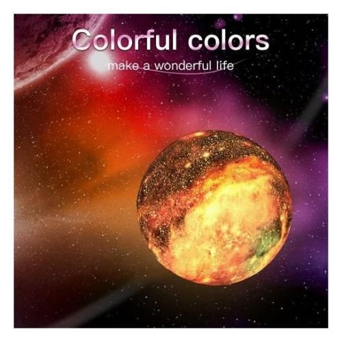 product_image_name-Generic-Moon Lamp Kids Night Light Lampe Galaxy télécommande + Sticker Cadeau ( sahara)-3