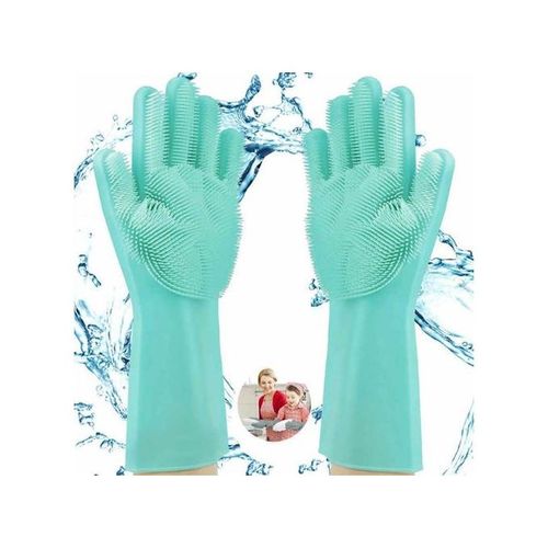 Generic Gants de Nettoyage Gants en Silicone Multifonctions Gants de Cuisine  & Vaisselle à prix pas cher