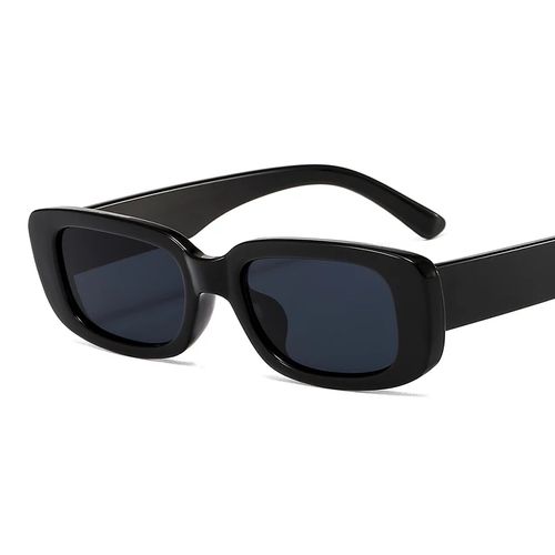 Generic Lunettes de soleil rétro rectangulaire pour femmes tendance noir à  prix pas cher