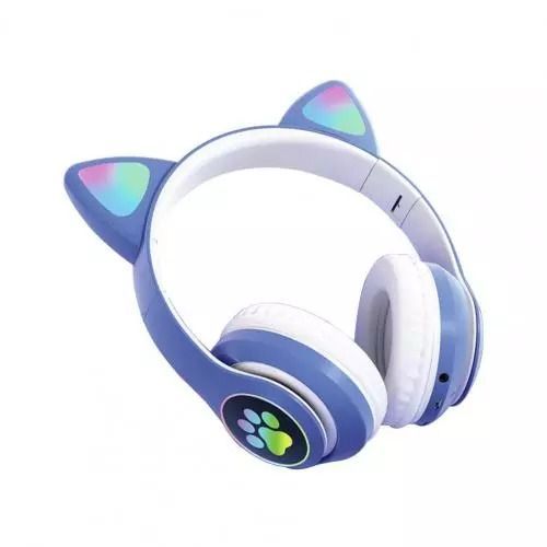 Generic Bluetooth Casque Brillant Mignon Chat & Oreille Patte Sans