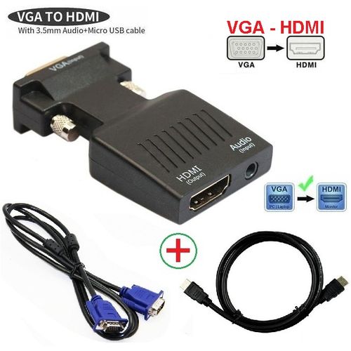 ADAPTATEUR HDMI M SBOX VERS VGA F -LOFFICIEL